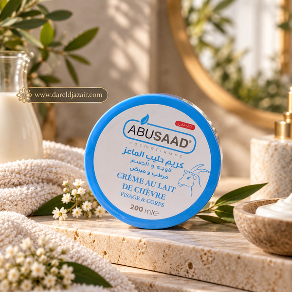 Crème au Lait de Chèvre Abusaad, Visage & Corps, 200 ml – Dar el Djazair