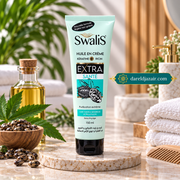 Swalis Huile en Crème Kératine & Ricin Extra Santé, 150 ml – Dar el Djazair