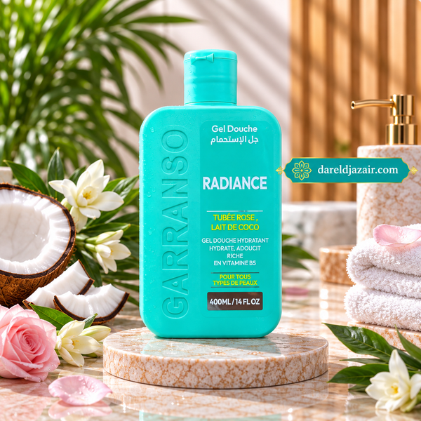 Garranso Mino Gel Douche Radiance Tubée Rose & Lait de Coco, 400 ml – Dar el Djazair