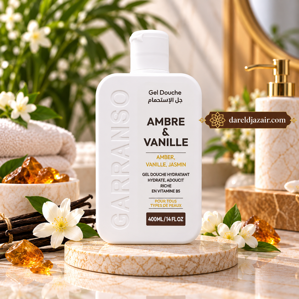 Garranso Mino Ambre & Vanille, Gel Douche Hydratant 400 ml – Dar el Djazair