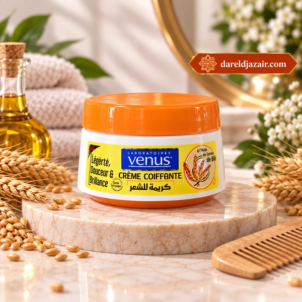 Crème Coiffante Venus à l’Huile de Germe de Blé – Dar el Djazair