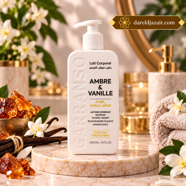 Lait Corporel Garranso Mino Ambre & Vanille, 300 ml – Dar el Djazair