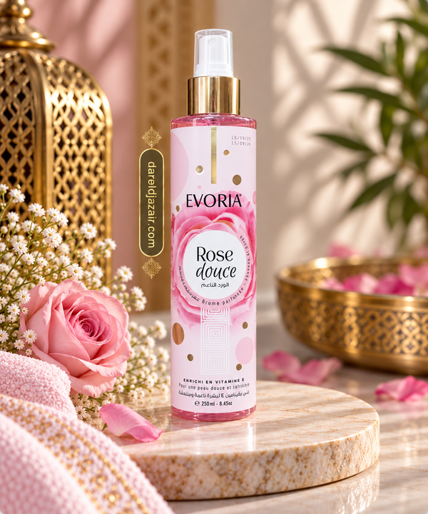 EVORIA Rose Douce, Brume Parfumée à la Rose 250 ml – Dar el Djazair