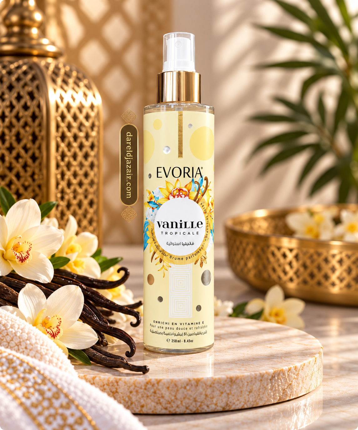 EVORIA Vanille Tropicale, Brume Parfumée à la Vanille 250 ml – Dar el Djazair