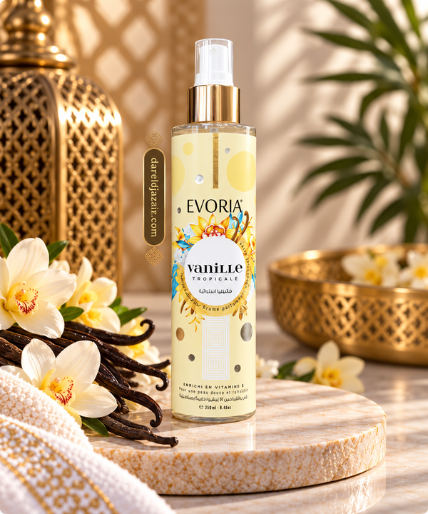 EVORIA Vanille Tropicale, Brume Parfumée à la Vanille 250 ml – Dar el Djazair