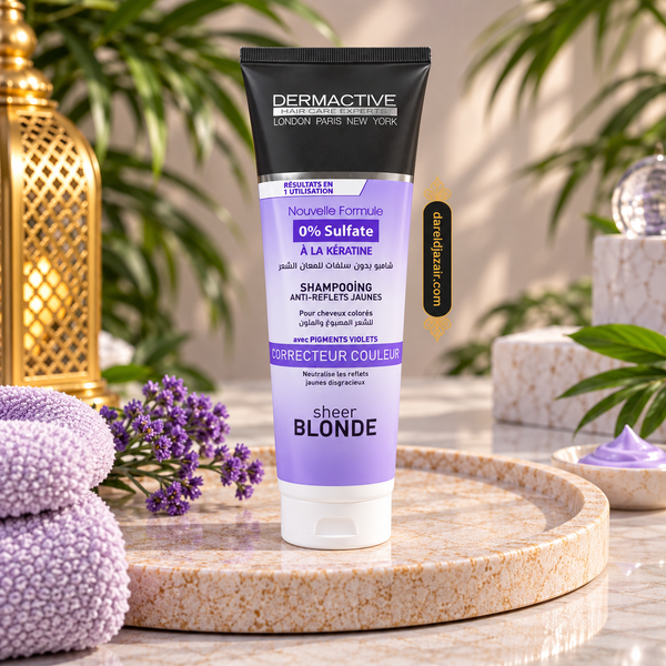 Dermactive Sheer Blonde, Shampoing Correcteur de Couleur Sans Sulfate 250 ml – Dar el Djazair