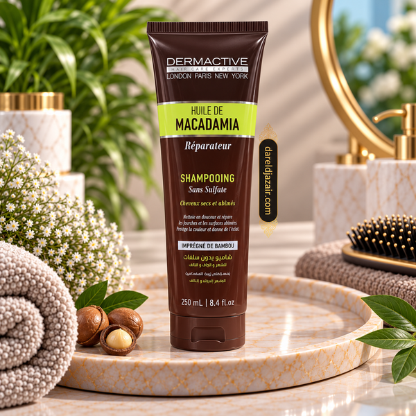 Dermactive Huile de Macadamia, Shampoing Réparateur Sans Sulfate 250 ml – Dar el Djazair