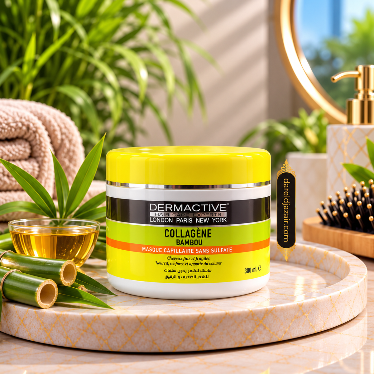 Masque Capillaire Collagène & Bambou Dermactive – Dar el Djazair