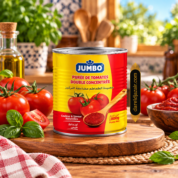 Purée de Tomates Double Concentrée JUMBO – Dar el Djazair