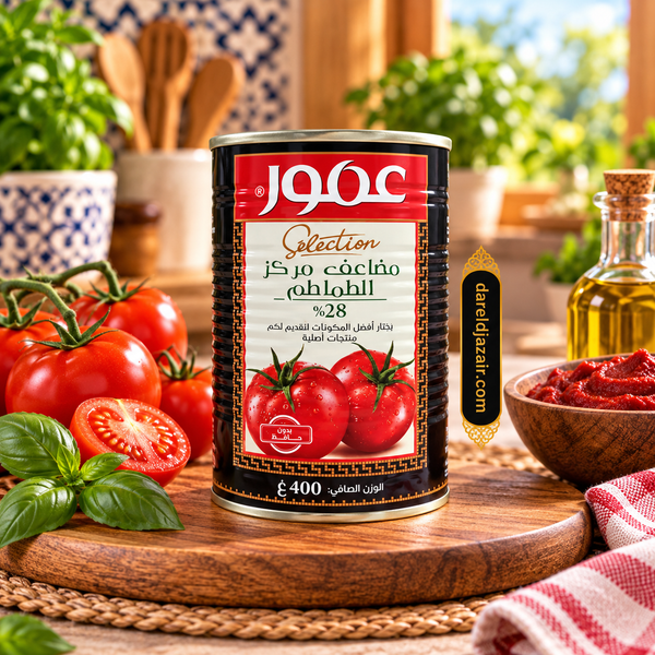 Concentré de Tomate Amour Sélection 28 % – Dar el Djazair