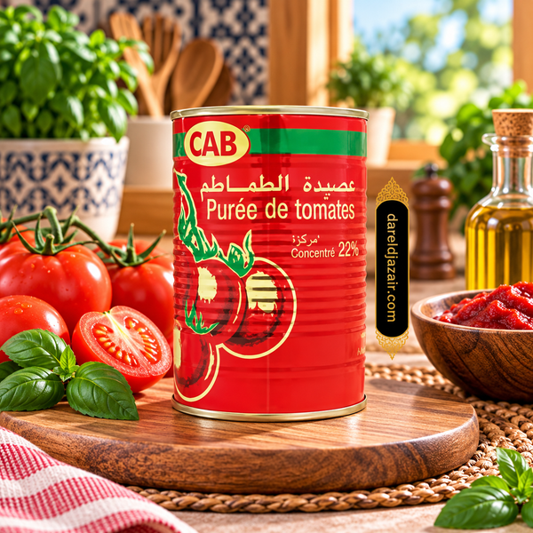 Purée de Tomates CAB, Concentré 22% – Dar el Djazair