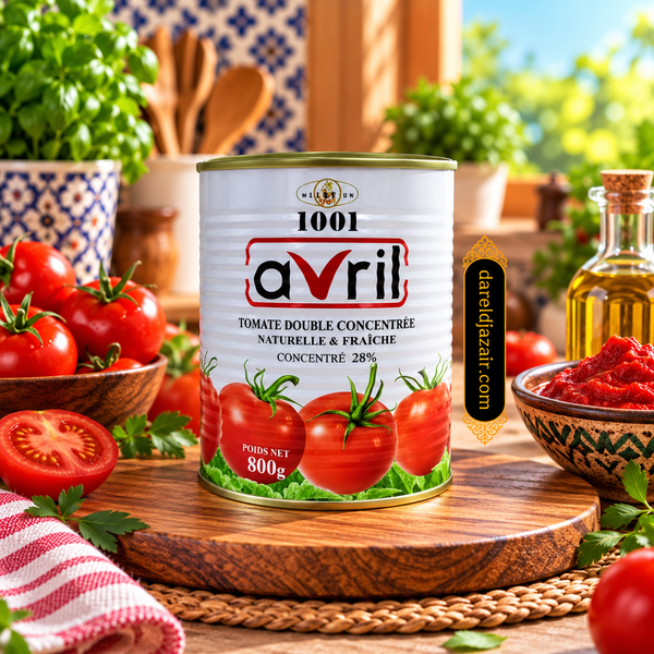 Purée de Tomates Avril, Double Concentrée 28% – Dar el Djazair