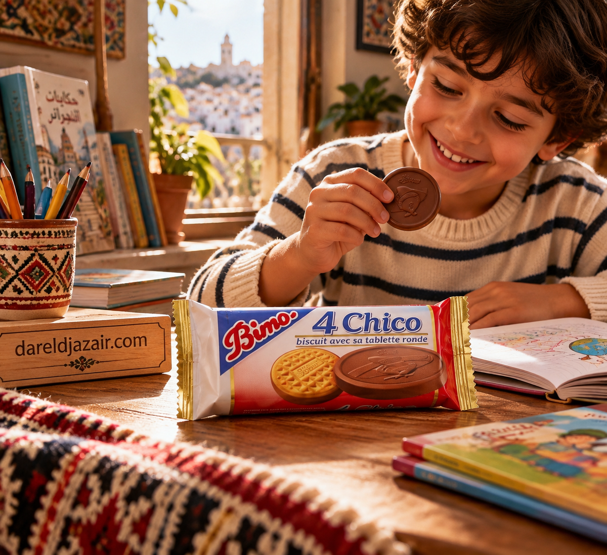 Bimo 4 Chico Biscuit avec Tablette Ronde – Dar el Djazair