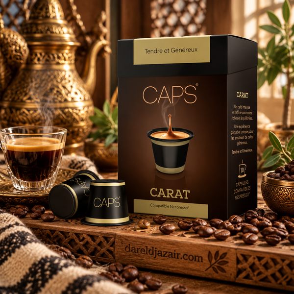 Café CAPS Carat, 10 capsules compatibles Nespresso – Dar el Djazair