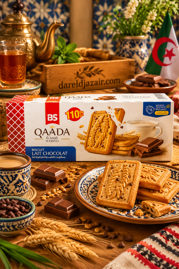 Biscuit Qaâda Lait Chocolat BS – biscuit algérien