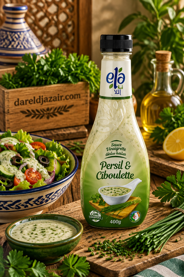 Sauce Vinaigrette Persil & Ciboulette Ela, 400 g – Dar el Djazair